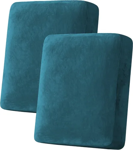 Vista 184 de H.VERSAILTEX Funda de cojín elástica de terciopelo para sofá, funda de cojín de felpa para cojines de silla, protector de muebles, cojín de asiento