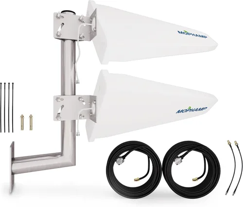 Kit de antena periódica de registro MIMO 2x2 para puntos de acceso 4G LTE/5G, enrutadores, pasarelas | Direccional de 15dBi compatible con AT&T,