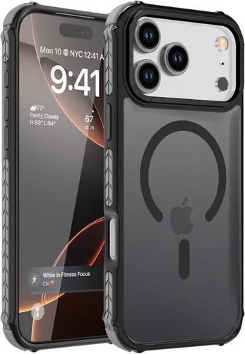 Vista 88 de DEERLAMN Funda Magnética Fuerte para iPhone Air 6.5 Pulgadas, [Compatible con Magsafe] [Protección contra caídas de grado militar] Funda protectora