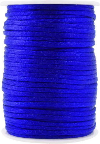 Vista 87 de Mandala Crafts Cordón de nailon satinado de 1/64 pulgadas (0.024 in), 100 yardas para pulseras, collares, joyas y adornos de macramé