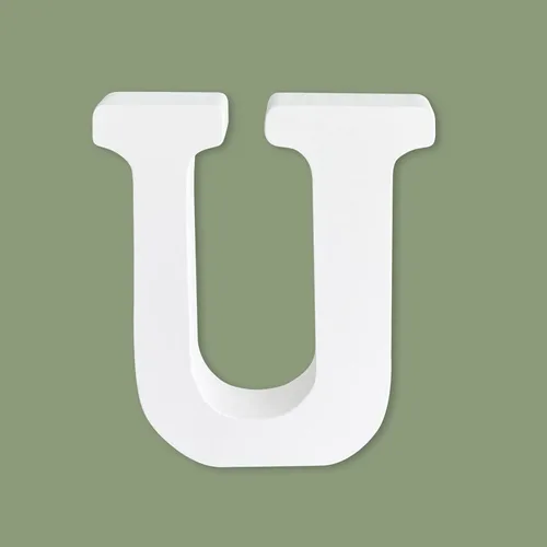Vista 20 de Letras blancas de madera sin terminar de 4 pulgadas para manualidades, letras del alfabeto de madera para decoración de pared, letras de marquesina
