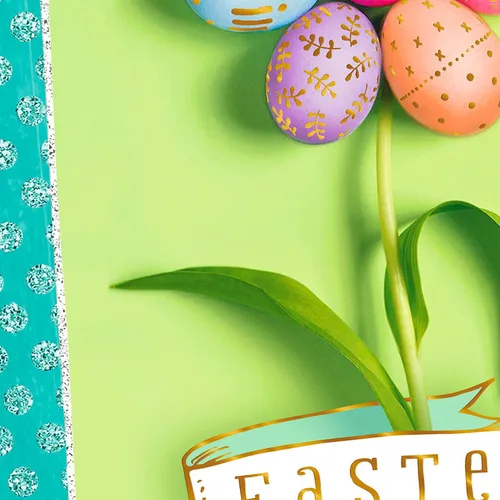 Vista 5 de Hallmark Surtido de tarjetas de Pascua, conejitos de Pascua (8 tarjetas con sobres)