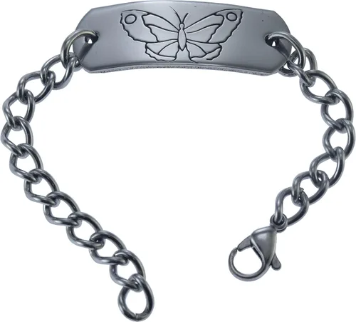 Vista 16 de Pulsera de identificación ajustable personalizada para niños y adultos Mariposa