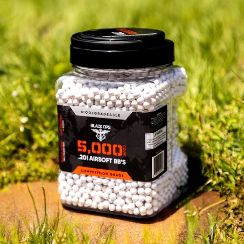 Vista 5 de Black Ops Airsoft BBS – 5,000 unidades, munición de precisión de 0.01 oz de 0.20 onzas para rifles AEG y de francotirador