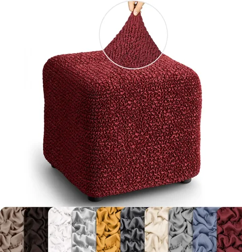 Vista 19 de PAULATO BY GA.I.CO. Funda para Otomana Pequeña Funda para Taburete Funda para Puf - Funda de Tela de Poliéster Suave - Protector de Muebles Elástico
