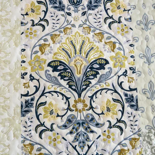 Vista 7 de WONGS BEDDING Juego de edredón bohemio tamaño Queen, juego de colcha de retazos beige de 3 piezas, juego de ropa de cama de microfibra suave