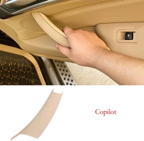 Vista 5 de TKREENO Cubierta de manija de puerta de automóvil para BMW X5 X6 E70 E71 2007-2013 manijas de puerta interior accesorios de decoración