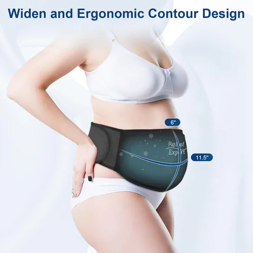 Vista 6 de Relief Expert Faja Abdominal de Terapia Caliente y Fría para Cesárea – Compresa de Gel Sólido Reutilizable con Cubierta Suave de Lycra, Envoltura
