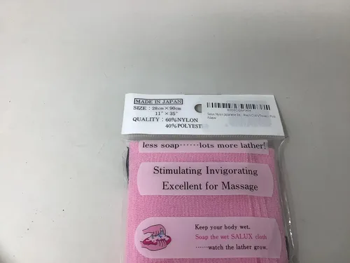 Vista 2 de Salux Nylon Japonés Belleza Piel Baño Lavado Paño De Toalla/Rosa