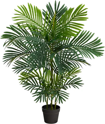 Nearly Natural Palmera artificial Areca de 40 pulgadas resistente a los rayos UV (interior/exterior)