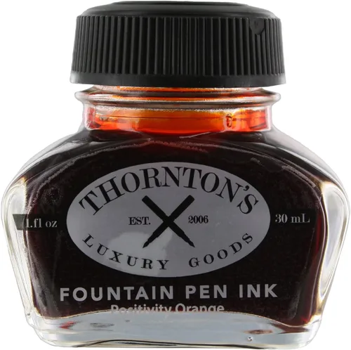 Vista 2 de Thornton's Luxury Goods Botella de tinta prémium para pluma estilográfica de 1.0 fl oz, escritura impecable suave y sin esfuerzo, adecuada