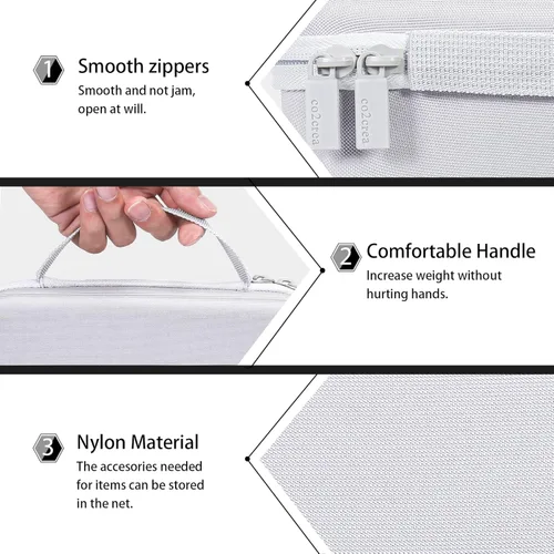 Vista 5 de co2CREA Funda rígida compatible con Pure Enrichment PureZone Mini purificador de aire portátil (funda blanca)