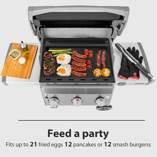 Vista 26 de Utheer Parrilla reversible para todas las estufas Camp Chef de 14 y 16 pulgadas, plancha de hierro fundido, para estufa Camp Chef Explorer de 2