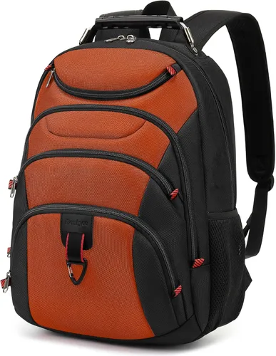 Vista 11 de Mochila para laptop Boavan para hombres (Negro, 15.6), Rosa(Amour Pink), Elegante