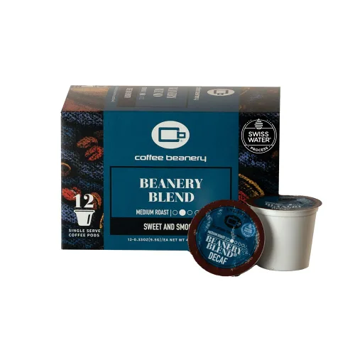 Vista 76 de Cápsulas de café descafeinado Amaretto de Coffee Beanery Cápsulas de café descafeinado con sabor a granel de 96 unidades Cápsulas de café