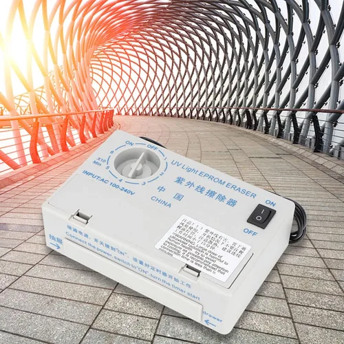 Vista 4 de Borrador EPROM UV, temporizador mecánico profesional estable de 60 minutos, borrador EPROM, para curado UV, pequeños objetos, borrador de chip