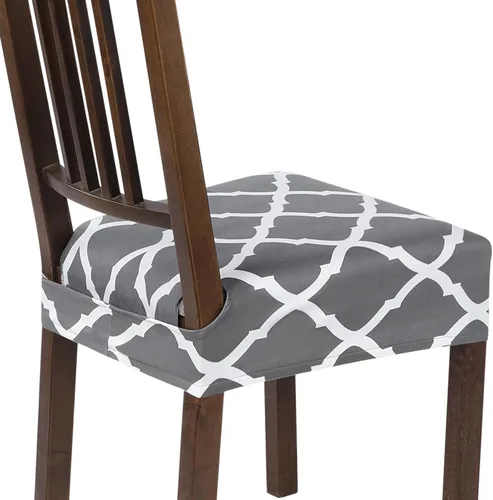 Vista 73 de SearchI Stretch Dining Chair Seat Covers Set of 2, Soft Removable Washable Seat Covers for Dining Chairs, Dining Room Seat Cover Protector