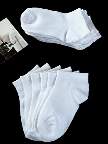 Vista 5 de Cooraby - Calcetines al tobillo unisex para niños, semi-acolchados (15 unidades)