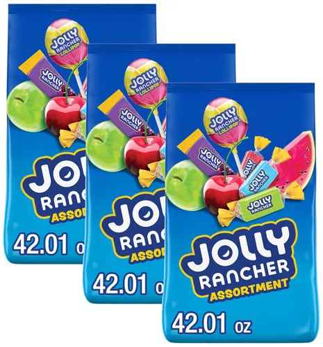 Vista 9 de JOLLY RANCHER - Surtido de caramelos con sabor a fruta en bolsa a granel, 42.01 oz Incluye paletas, caramelos Stix y duros, paquete variado