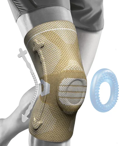 Vista 15 de NEENCA - Rodillera profesional de compresión, tecnología de punto horizontal, grado médico, para desgarro de menisco, ligamento anterior cruzado