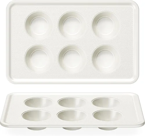 Vista 11 de HONGBAKE Mini molde para magdalenas de 48 tazas, molde pequeño para magdalenas, molde antiadherente prémium para hornear tarta de queso, apto