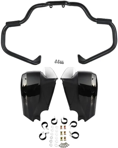 Vista 13 de TCT-MOTORPARTS Barra de choque de carretera con protector de motor para bigote, apta para Indian 2014-2024 Chieftain; Chieftain Dark