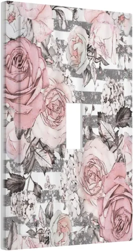 Vista 19 de Placa de pared de 1 cuadrilla, diseño de playa, océano, amanecer, mar, atardecer, cubierta de interruptor de luz en blanco, decorativo, sin