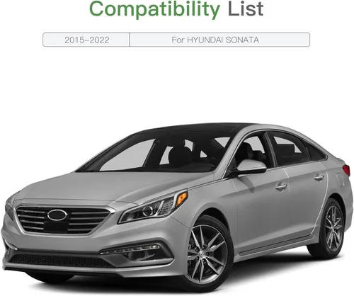 Vista 4 de SCITOO Espejo retrovisor lateral de vidrio para pasajero derecho espejo de vidrio apto para 2015-ON para Hyundai SONATA W/HEATED Chrome Convexo