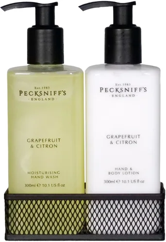 Vista 11 de Pecksniffs Moisturizing Hand Wash and Hand & Body Caddy Lotion Set - Aroma:Therapy De-Stress, 500 ml/16.9 fl oz