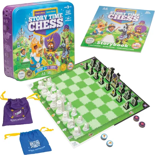 Vista 8 de Story Time Chess - Chess Sets, Beginners Chess, Chess for Kids, Chess Game Toddlers, Learning Games for Kids, Boys & Girls Ages 3-103