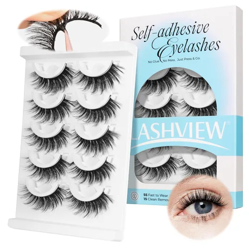 Vista 16 de Lashview Ellipse Extensiones de pestañas planas de 0.15 mm, rizo C de 0.31-0.59 pulgadas, negro visón, pestañas individuales, súper mate