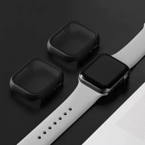 Vista 7 de GEAK - Funda protectora para Apple Watch de 1.654 pulgadas (1.654 in) Serie 3, cobertura completa parachoques iWatch Series 2 Series 1 con protector