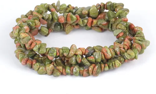 Vista 33 de 31 pulgadas Cuentas de Piedra de Astillado Piedras Preciosas Sueltas con Orificios para Hacer Joyas (Amazonita)