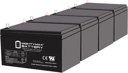 Mighty Max Battery ML15-12NB 12V 15AH Replacement Battery Compatible with Peg Perego Gator HPX - 4 Pack