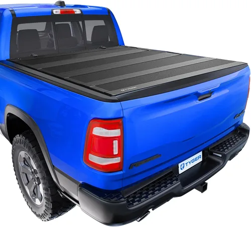 Vista 22 de Tyger Auto T1 Cubierta suave enrollable para caja de camioneta compatible con Dodge Ram 1500 2009-2018 y Classic 2019-2025, caja de 5 pies 7