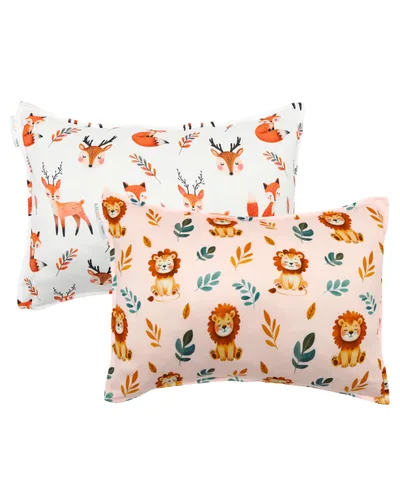 Vista 28 de ALVABABY Paquete de 2 fundas de almohada de algodón orgánico para niños pequeños, fundas de almohada para niños de 13 x 18 pulgadas o 12 x 16