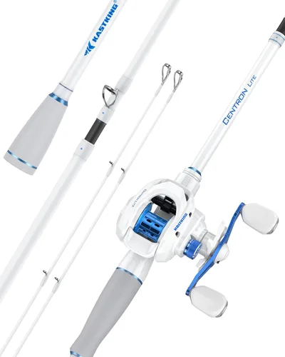 Vista 15 de KastKing Centron Lite - Caña de pescar y carrete de viaje, caña plegable de 4/5 piezas con punta doble extra, grafito KastFlex IM6 + sensación