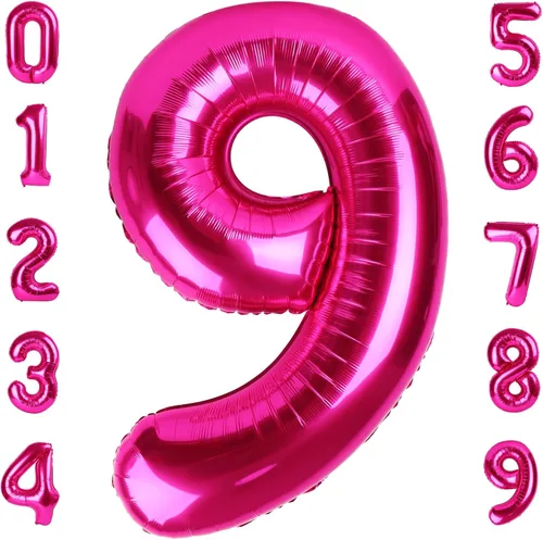 Vista 190 de Globos de números 0 de 40 pulgadas, globos negros de números para números 10, 20, 30, 40, 50, 60, 70, 80, 90, 100, globos de números 10, 20, 30, 40