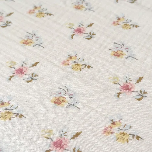 Vista 4 de BuLuTu Juego de manta y funda de almohada de muselina de algodón suave y transpirable para bebés y niñas pequeñas – 1 manta para niños pequeños