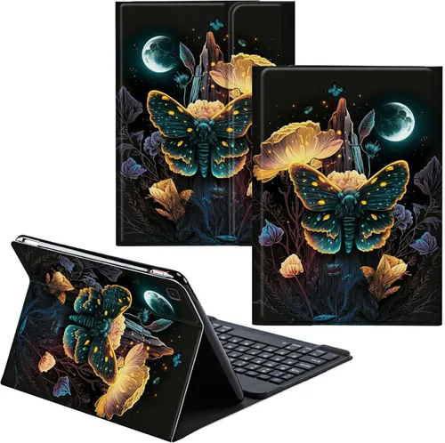 Vista 33 de Funda para Samsung Galaxy Tab S6 Lite 2022/2020 Teclado inalámbrico desmontable y cubierta de cuero PU Funda protectora para Samsung Galaxy Tab S6