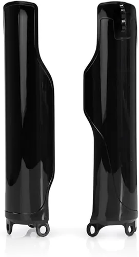 Acerbis Juego de cubiertas de horquilla inferior color negro compatible con Honda CRF450R 2004-2016/CRF250R 2004-2017/CR125R/250R 2004-2007/CRF250X