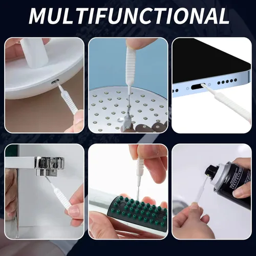 Vista 6 de Shower Head Cleaning Brush for Small Hole, 2026 New Multifunctional Shower Head Cleaner Tool Anti-Clogging Nozzle, Tiny Cleaning Brushes Picks for
