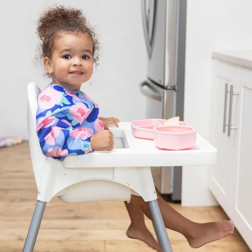 Vista 7 de Tiny Twinkle Babero de manga larga para bebés y niños pequeños Babero impermeable para comer Lavable a máquina y artículos esenciales