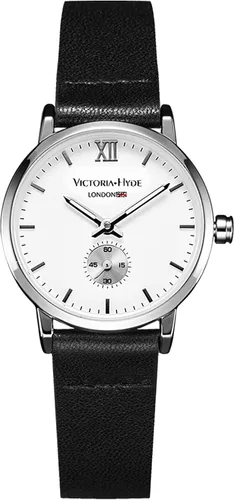 VICTORIA HYDE Relojes retro para mujer, esfera pequeña, analógica de cuarzo desmontable, correa de cuero genuino para mujer, reloj de pulsera