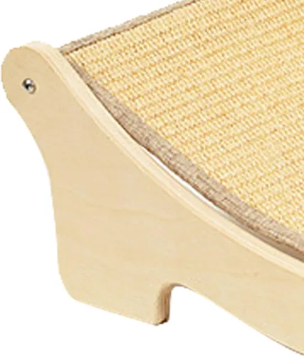 Vista 7 de Cat Hammock Bed, Wooden Elevated Cat Scratcher Bed Easy Assembly Multifunctional Scratching with Year Round Comfort for Indoor Cats