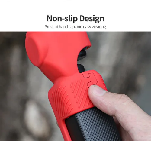 Vista 7 de Silicone Shell Silicon Case Cover for DJI Osmo Pocket 3 Camera + Screen Accessories Shockproof Full Protection Anti-Slip Anti-Scratch (White)