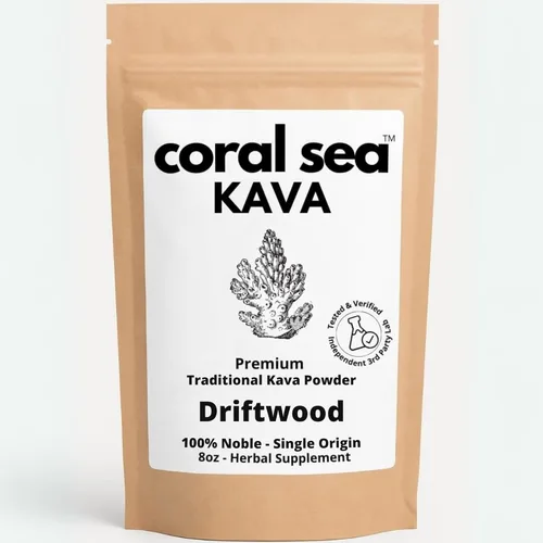 Kava Powder Noble Kava Raíz Kava Bebida Pesada Vanuatu Tradicional Moler Té Calmante Relajación Tensión Aliviar Fuerte Sabor Natural Amargo Madera