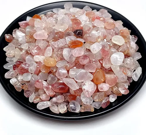 Vista 24 de Chips de Cristal de Amazonita Pulida 200 Piezas - 0.3" 10 oz Chips de Piedra Pulida Chips de Piedras de Vidrio Marino Triturado Piedras de Cristal