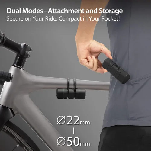 Vista 2 de Kit de herramientas portátiles para bicicleta BONE, cápsula de reparación de bicicleta mini 12-en-1, bolsa de silicona sin rayones y resistente al