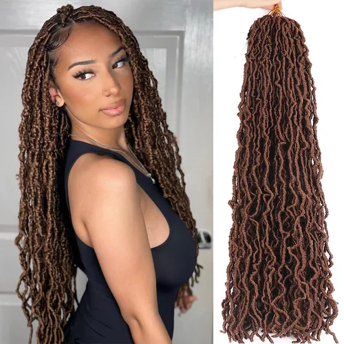 Vista 47 de Extensiones de cabello de ganchillo de 12 pulgadas de pelo sintético de ganchillo 1B, extensiones de cabello de ganchillo suaves